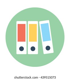 File Folders Vector Icon