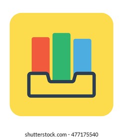File Folders Vector Icon