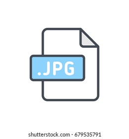 File Format Documents Colored Icon jpg