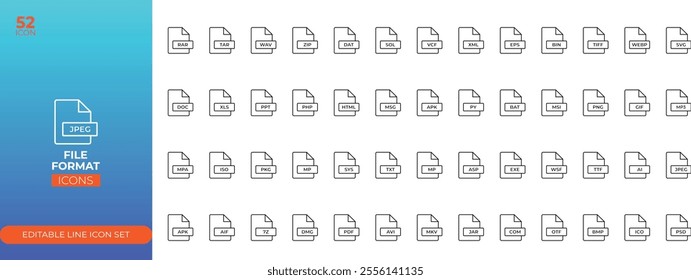 File format Editable line icons set. All Royalty-Free licenses include global use rights, comprehensive protection, simple pricing with volume discounts available