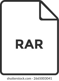 Extensões de formato de arquivo. formato de arquivo RAR ícones de documento. símbolos de extensão de documento. informação de formato web
