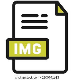 file format icon group created with color style