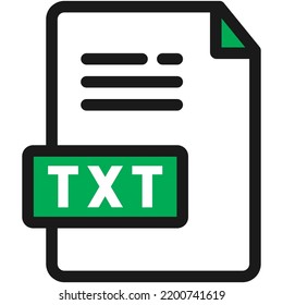 file format icon group created with color style