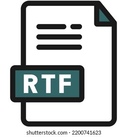 file format icon group created with color style