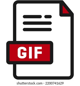 file format icon group created with color style