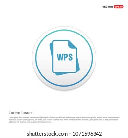 file format icon. Hexa White Background icon template