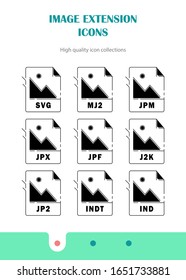 File format icon set vector
