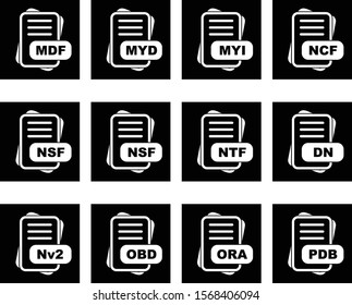 File Format Icon set for web and mobile applications
     