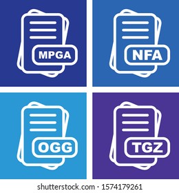 File Format Icon set for web and mobile applications
     