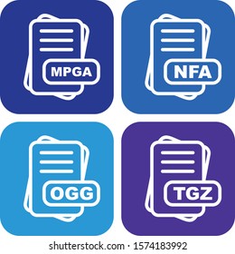  File Format Icon set for web and mobile applications
     