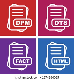 File Format Icon set for web and mobile applications
     