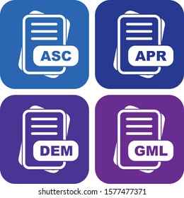 File Format Icon set for web and mobile applications
      