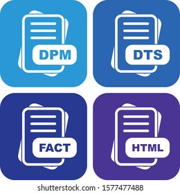 File Format Icon set for web and mobile applications
     