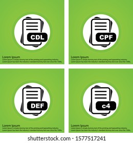 File Format Icon set for web and mobile applications
     