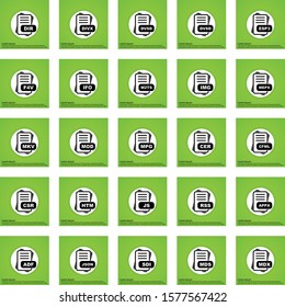 File Format Icon set for web and mobile applications
      