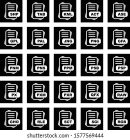 File Format Icon set for web and mobile applications
      