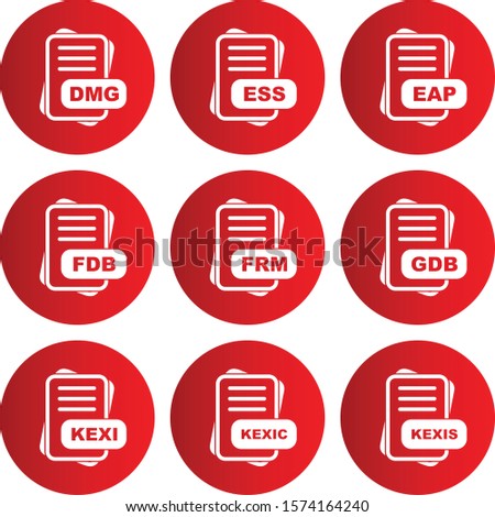 File Format Icon set for web and mobile applications
      