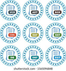 File Format Icon Set For Your Project