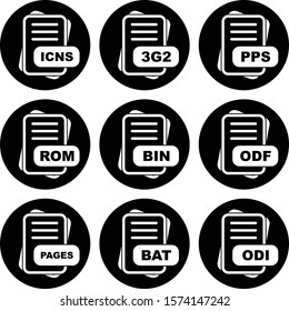 File Format Icon Set For Your Project