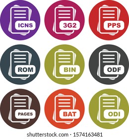 File Format Icon Set For Your Project