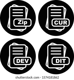 File Format Icon Set For Your Project