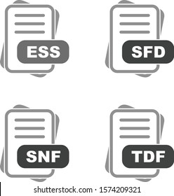 File Format Icon Set For Your Project