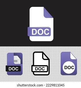 File format icon vector art illustration