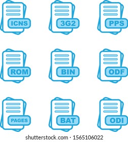 File Format Icons Sheet For Your Project
