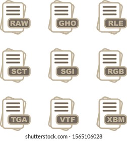 File Format Icons Sheet For Your Project