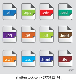 file format icons web designs