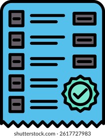 File Format Line Filled Vector Icon Design