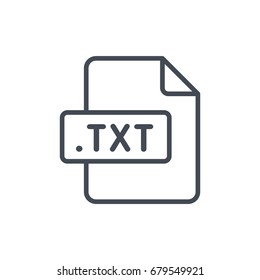 File format line txt