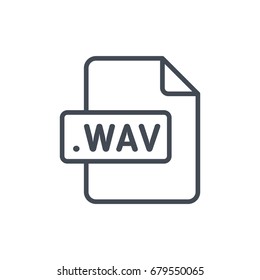 File format line wav