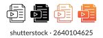 File Format Multi Style Icon Set Vector