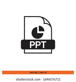 file format ppt icon design vetor