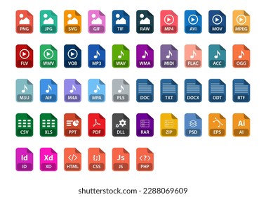 File format, file type icon