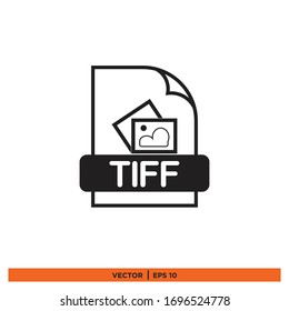formato de archivo tiff icono diseño vectorial