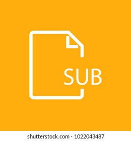 File formats and extensions, Stock Vector icon, Eps10.