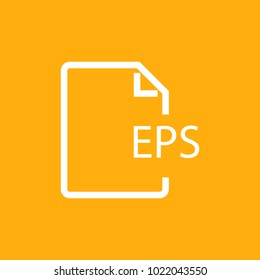 File formats and extensions, Stock Vector icon, Eps10.
