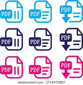 Formatos de archivo en signo de diseño plano, icono de archivo. Papel escrito doblado, símbolo de colección de Vector de estilo de contorno, ícono de etiquetas de archivo de Web,
