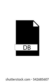 File formats icon, DB