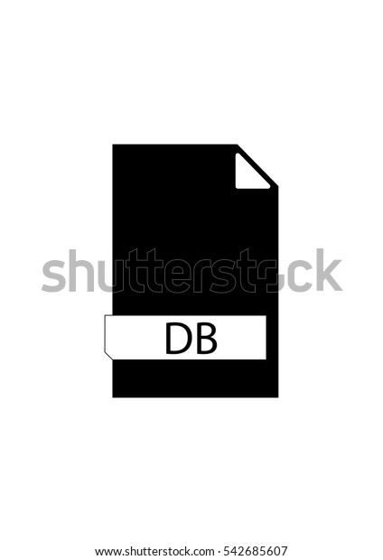 file formats icon db stock vector royalty free 542685607 shutterstock