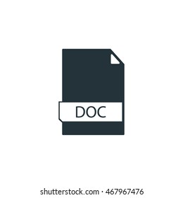 File formats icon, DOC