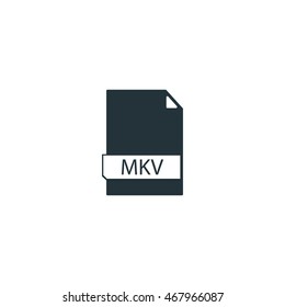 File formats icon, MKV