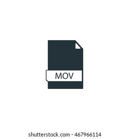 File formats icon, MOV