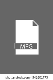 File formats icon, MPG