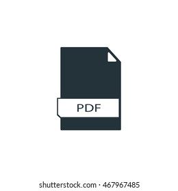 File formats icon, PDF