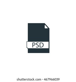 File formats icon, PSD