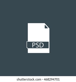 File formats icon, PSD