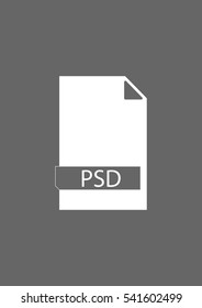 File formats icon, PSD